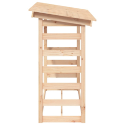 vidaXL Natural Pine Wood Firewood Log Holder 110 x 108 x 64.5cm - n/a - Wilko - thumbnail 6