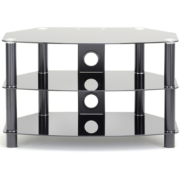 TTAP Vantage 2 Shelf Black TV Stand 800mm - Size: 50.7 x 80 x 40cm - Wilko - thumbnail 4