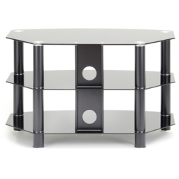 TTAP Vantage 2 Shelf Black TV Stand 800mm - Size: 50.7 x 80 x 40cm - Wilko - thumbnail 6