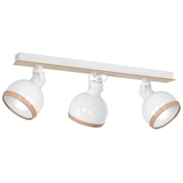 Milagro Oval White Ceiling Lamp 230V - Size: 18 x 65 x 22cm - Wilko - image 1
