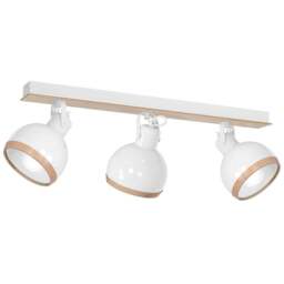 Milagro Oval White Ceiling Lamp 230V - Size: 18 x 65 x 22cm - Wilko - thumbnail 1