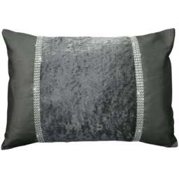 Intimates Topaz Charcoal Diamante Boudoir 30 x 40cm - Grey - Wilko