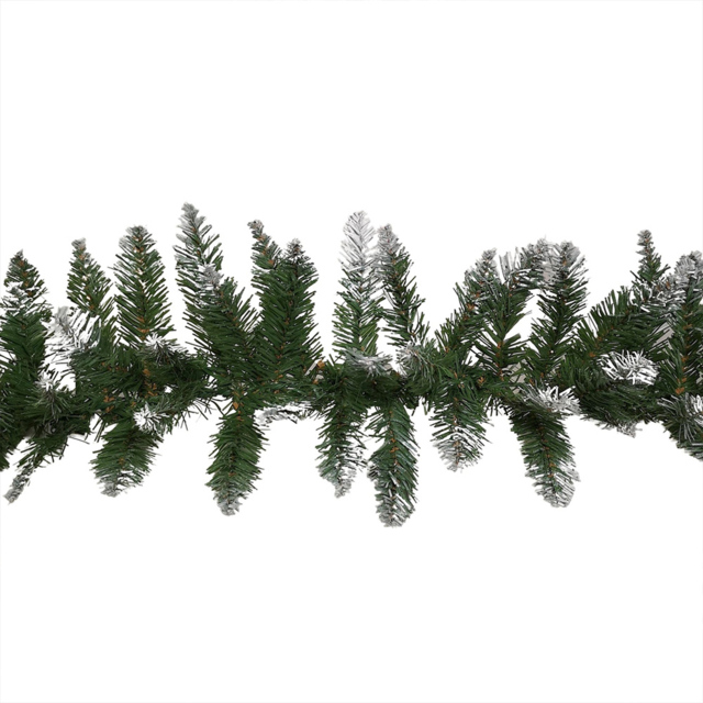 Samuel Alexander Green Snowy Christmas Garland 270cm - Size: 27cm - Wilko - image 1