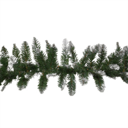 Samuel Alexander Green Snowy Christmas Garland 270cm - Size: 27cm - Wilko