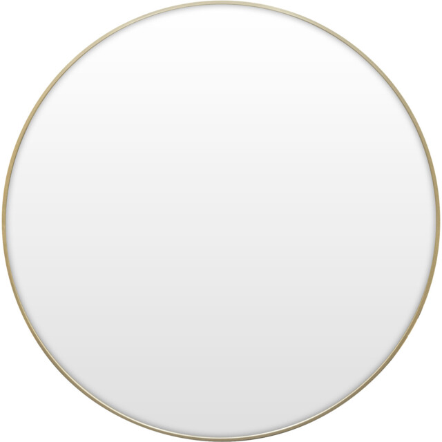 Round Metal Mirror Gold 70cm - Wilko - image 1
