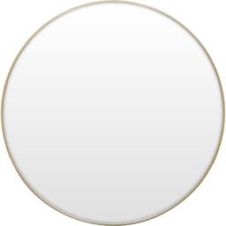 Round Metal Mirror Gold 70cm - Wilko - thumbnail 1