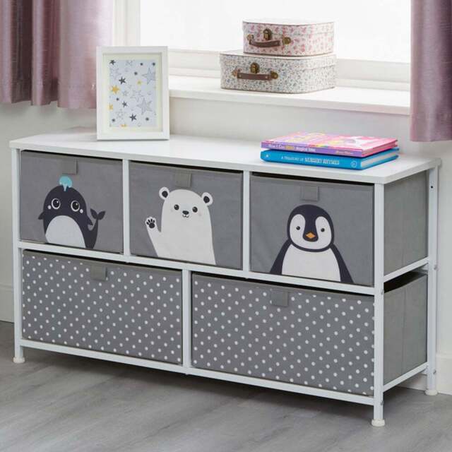Liberty House Toys 5 Drawer Arctic Kids Storage Chest - Size: 55 x 100 x 300cm - Wilko - image 1
