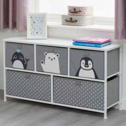 Liberty House Toys 5 Drawer Arctic Kids Storage Chest - Size: 55 x 100 x 300cm - Wilko