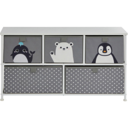 Liberty House Toys 5 Drawer Arctic Kids Storage Chest - Size: 55 x 100 x 300cm - Wilko - thumbnail 4