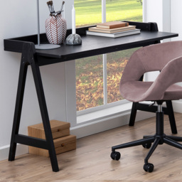 Florence Miso Black Office Desk - Furniture To Go - Wilko - thumbnail 1