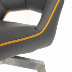 Mako Graphite Grey Swivel Leather Effect Bar Chair - Size: 55 x 45 x 104cm - Wilko - thumbnail 7