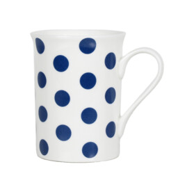 Bone China Dotted Mug - Size: 11 x 10 x 10cm - Wilko