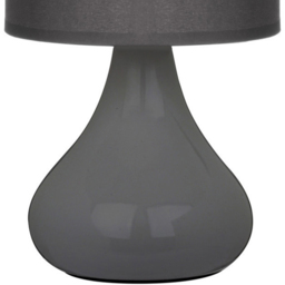 Premier Housewares Bulbus Grey Ceramic Table Lamp - Size: 14 x 14 x 26cm - Wilko - thumbnail 4