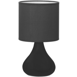 Premier Housewares Bulbus Grey Ceramic Table Lamp - Size: 14 x 14 x 26cm - Wilko - thumbnail 3
