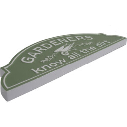 Gardeners Metal Sign Green - Wilko - thumbnail 4