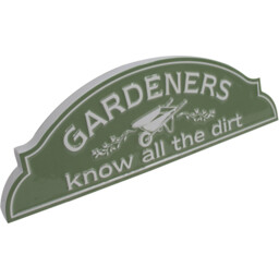 Gardeners Metal Sign Green - Wilko - thumbnail 3