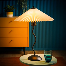 ValueLights Wiggle Black and White Origami Paper Shade Metal LED Table Lamp - Size: 55 x 44 x 44cm - Wilko - thumbnail 3