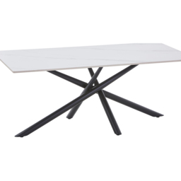 wilko Arlo White Wood Grain Ceramic Coffee Table - Size: 212 x 110 x 60cm - Shankar - thumbnail 7