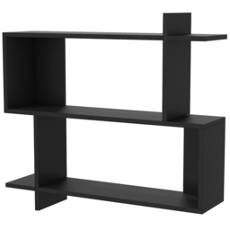 Decorotika Mina 3 Tier Black Zigzag Floating Shelf - Size: 81 x 90 x 22cm - Wilko - thumbnail 3