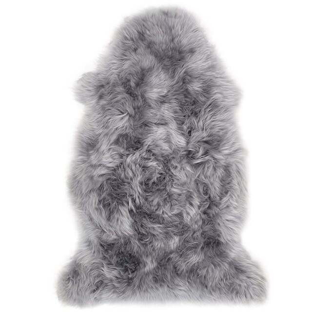 Origins Genuine Grey Sheepskin Rug - Size: 65 x 95cm - Origins Rugs - Wilko - image 1