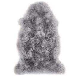 Origins Genuine Grey Sheepskin Rug - Size: 65 x 95cm - Origins Rugs - Wilko - thumbnail 1