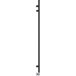 Terma Simple Heban Black Heated Towel Rail 1804 BTU 1440 x 500mm - Size: 144 x 50 x 7.2cm - Wilko - thumbnail 5