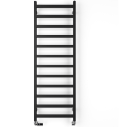 Terma Simple Heban Black Heated Towel Rail 1804 BTU 1440 x 500mm - Size: 144 x 50 x 7.2cm - Wilko - thumbnail 4