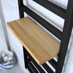 Terma Simple Heban Black Heated Towel Rail 1804 BTU 1440 x 500mm - Size: 144 x 50 x 7.2cm - Wilko - thumbnail 7