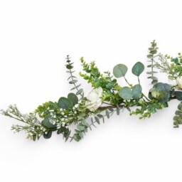 White Rose Eucalyptus Luxury Garland White - Wilko - thumbnail 5