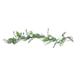 White Rose Eucalyptus Luxury Garland White - Wilko - thumbnail 6