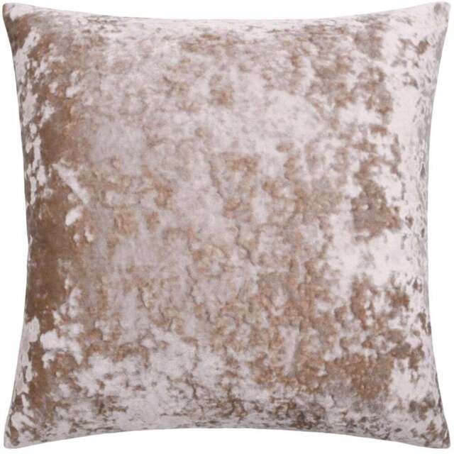 Paoletti Verona Oyster Square Crushed Velvet Cushion - Size: 55 x 55 cm - Multi - Wilko - image 1