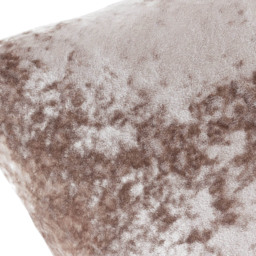 Paoletti Verona Oyster Square Crushed Velvet Cushion - Size: 55 x 55 cm - Multi - Wilko - thumbnail 4