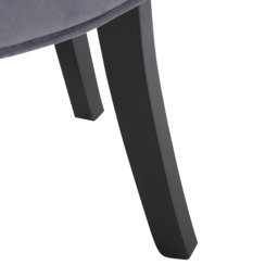 Living and Home Linen Buttoned Accent Chair - Size: Single - Grey - Wilko - thumbnail 6