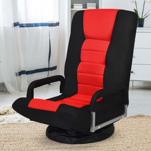 Costway Red Swivel Gaming Chair with Adjustable Backrest - Size: 59 x 57 x 34cm - Wilko - image 1
