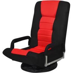 Costway Red Swivel Gaming Chair with Adjustable Backrest - Size: 59 x 57 x 34cm - Wilko - thumbnail 3