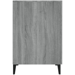 vidaXL Modern Large Desk Smoked Oak - Size: 75 x 140 x 50cm - Grey - Wilko - thumbnail 7