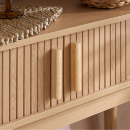 Birlea Axel Oak Console Table - Size: 80 x 100 x 30cm - Brown - SleepSoul - Wilko - thumbnail 7