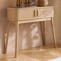 Birlea Axel Oak Console Table - Size: 80 x 100 x 30cm - Brown - SleepSoul - Wilko - thumbnail 1
