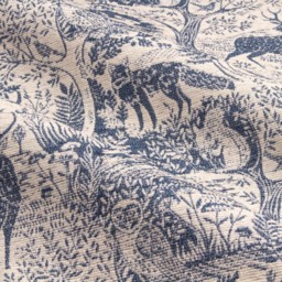 furn. Winter Woods Midnight Animal Chenille Eyelet Curtains 168 x 183cm - Size: W 168 x D 183cm - Blue - Wilko - thumbnail 6