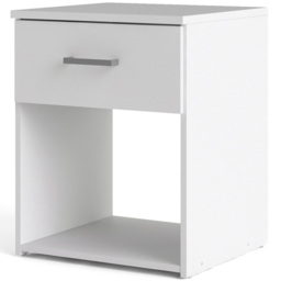Florence Space Single Drawer White Bedside Table - Furniture To Go - Wilko - thumbnail 5