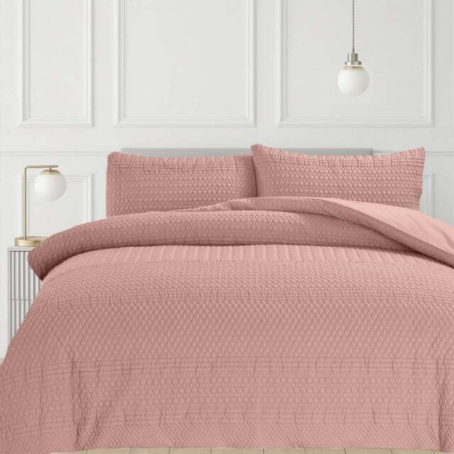 Velosso Single Pink Paloma Duvet Set - Wilko - image 1