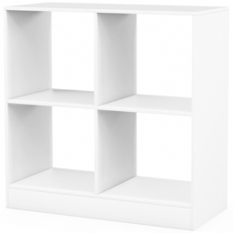 Costway 4 Shelf White Bookcase - Wilko - thumbnail 3