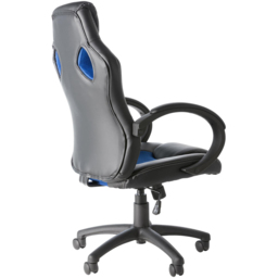 Alphason Daytona Blue Faux Leather Racing Chair - Size: 111 x 57 x 61cm - Wilko - thumbnail 5
