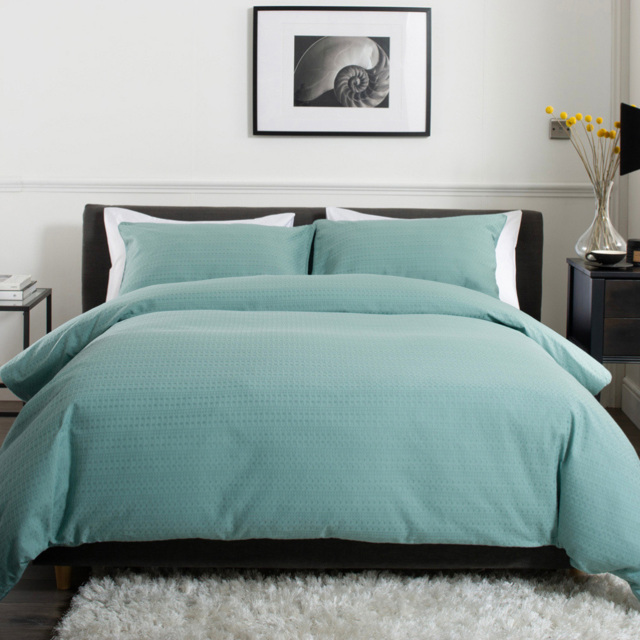 The Lyndon Company Saint-André Super King Size Green Reversible Duvet Set - Blue - Wilko - image 1
