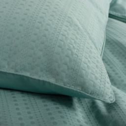 The Lyndon Company Saint-André Super King Size Green Reversible Duvet Set - Blue - Wilko - thumbnail 3