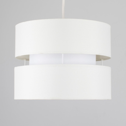 ValueLights Sophia 2-Tier Cream and White Small Ceiling Light Shade - Size: 26 x 19 x 26cm - Wilko - thumbnail 4