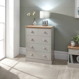 GFW Kendal 5 Drawer Grey Chest of Drawers - Wilko - thumbnail 7