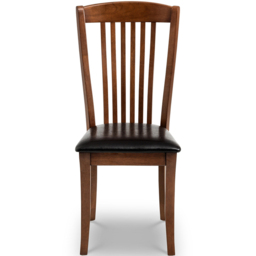 Julian Bowen Canterbury Set of 2 Brown and Mahogany Dining Chair - Wood - Wilko - thumbnail 4