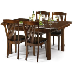 Julian Bowen Canterbury Set of 2 Brown and Mahogany Dining Chair - Wood - Wilko - thumbnail 5