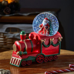 Marco Paul All Aboard LED Santa Snow Globe - Size: 37 x 38 x 29cm - Multi - Wilko - thumbnail 3